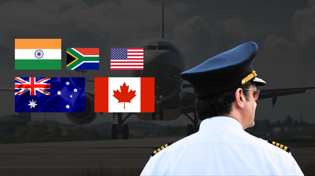 Pilot training abroad comparison USA vs New Zealand vs South Africa